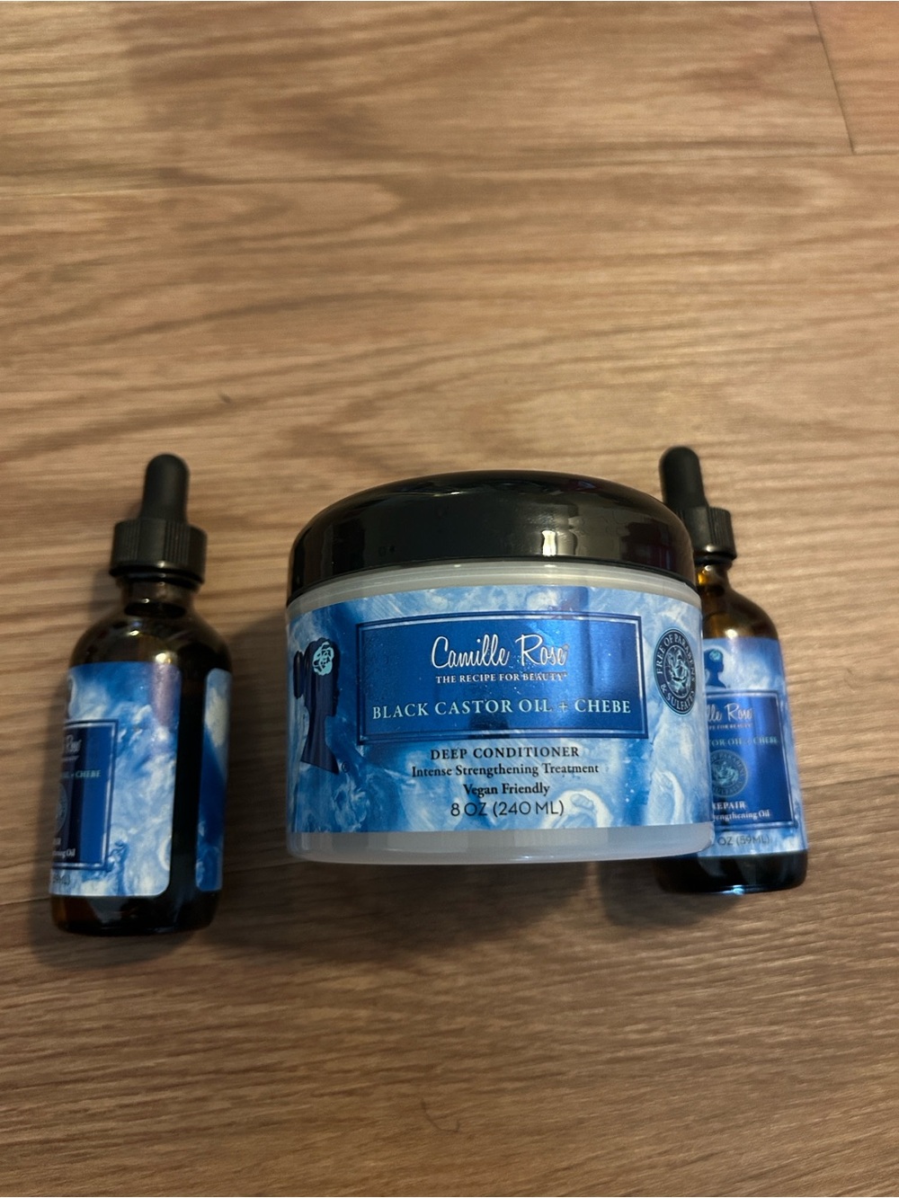 Black Castor Oil + Chebe Deep Conditioner - Blue
